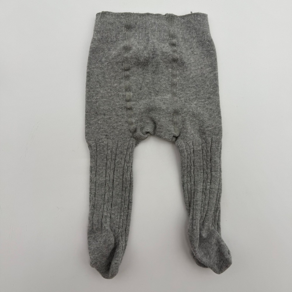 Baby Tights Bundle Lot of 4 Infant Footed Tights Gray White Carter's 0-6M 3M‎